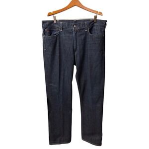 New Polo Ralph Lauren Jeans Mens 38/32 Dark Indigo Blue Excellent Straight Leg
